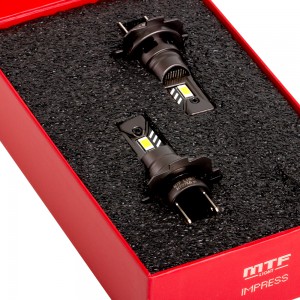 Светодиодные лампы MTF Light серия IMPRESS, H7, 12V, 21W, 2100LM, 6000K,(размер штатн. лампы), к-кт.