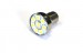 Лампа светодиодная 12V (P21W) BA15s (1 конт) 8 SMD диодов, белая (поворот, стоп-сигнал)