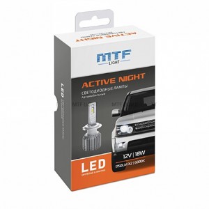 Светодиодные автолампы MTF Light серия ACTIVE NIGHT HB3 18W 1750lm 6000K комплект