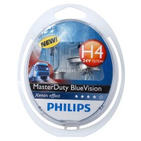 Автолампа H4 24V (P43t-38) MD Blue Vision (2шт) 13342 MDBV S2 PHILIPS