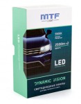 Светодиодные автолампы MTF Light, серия DYNAMIC VISION LED, H4, 28W, 2500lm, 5500K, кулер, ком-кт.
