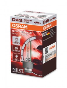 Ксеноновая лампа D4S Ксенарк Night Breaker Laser +200% 35W 66440XNL Osram