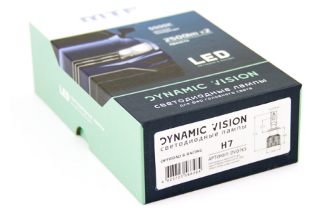 Светодиодные автолампы MTF Light, серия DYNAMIC VISION LED, H7, 28W, 2500lm, 5500K, ком-кт.