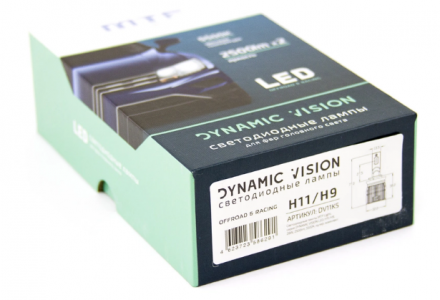 Светодиодные автолампы MTF Light серия DYNAMIC VISION LED, H11/H9, 28W, 2500lm, 5500K, ком-кт.